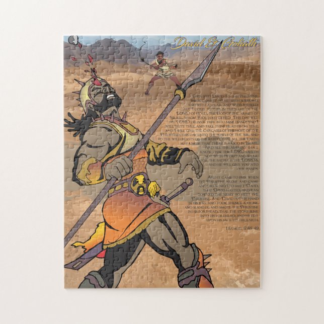 David & Goliath Jigsaw Puzzle (Vertical)