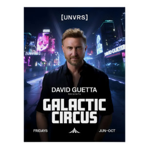 David Guetta - Galactic Circus - [UNVRS] Poster