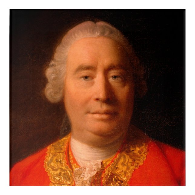 David Hume (1766 Allan Ramsay portrait) Acrylic Print (Front)