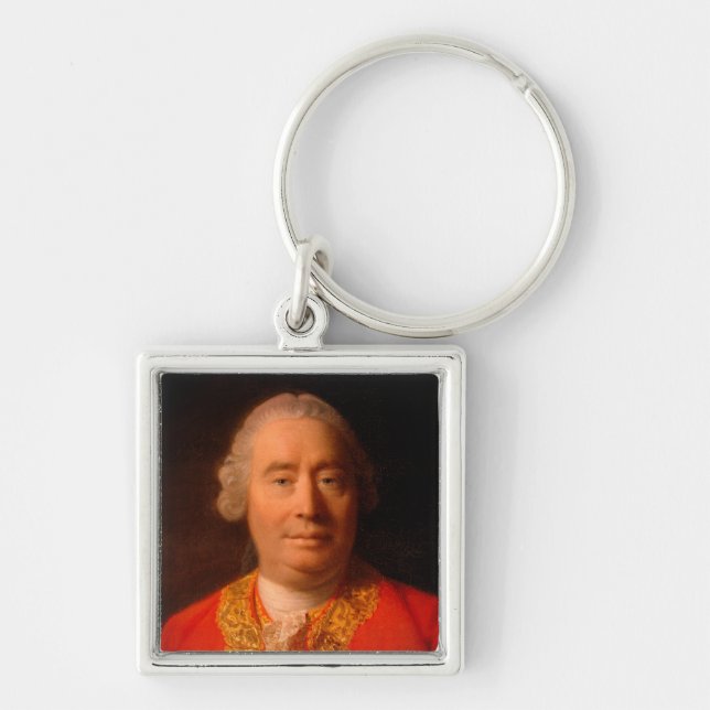 David Hume (1766 Allan Ramsay portrait) Keychain (Front)