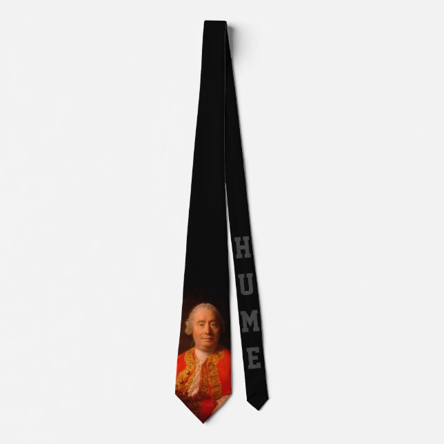 David Hume (1766 Allan Ramsay portrait) Neck Tie (Front)