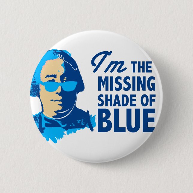 David Hume Shade of Blue Button (Front)