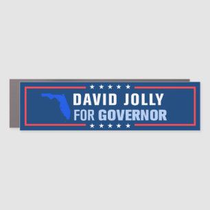 David Jolly for Florida Governor Bumper Car Magnet