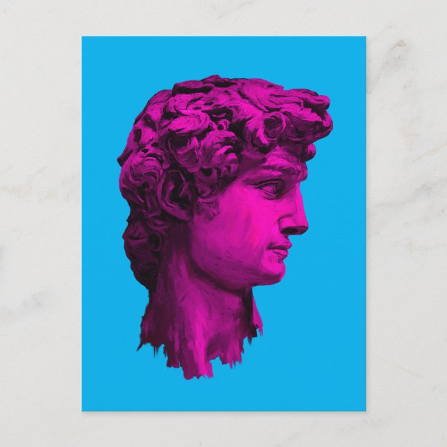 David Michelangelo Fuchsia Postcard (Front)