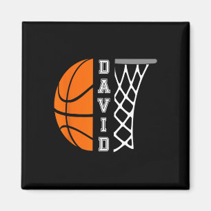 David Name Personalized Basketball Player Graphic Magnet