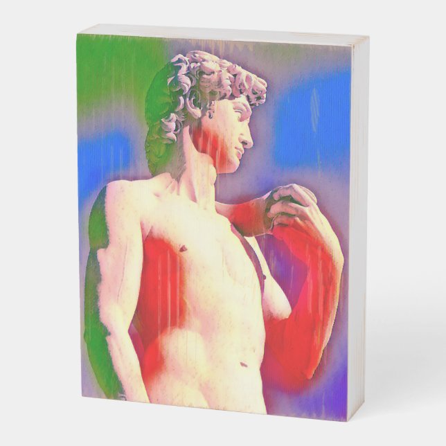 DAVID OF GLENDALE Wood Box Art (Angled Vertical)