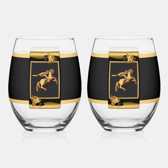 David of Sassoun Drinkware Set Stemless Wine Glass (Front)