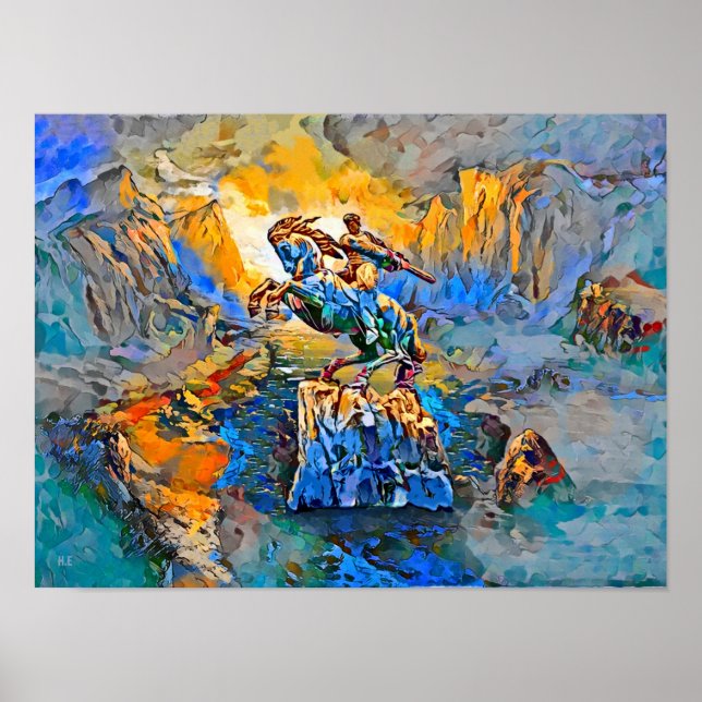 David of Sassoun Print, Value Poster Paper (Matte) (Front)