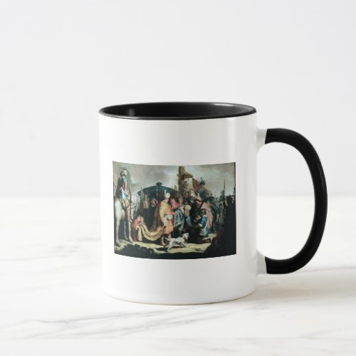 David Offering the Head of Goliath to King Saul Mug