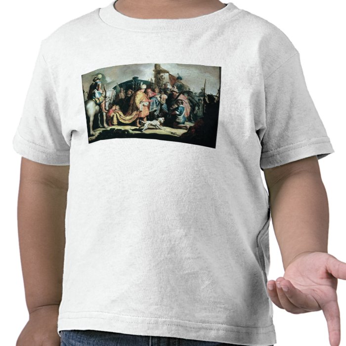 David Offering the Head of Goliath to King Saul Shirts