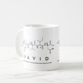 David peptide name mug (Front Left)