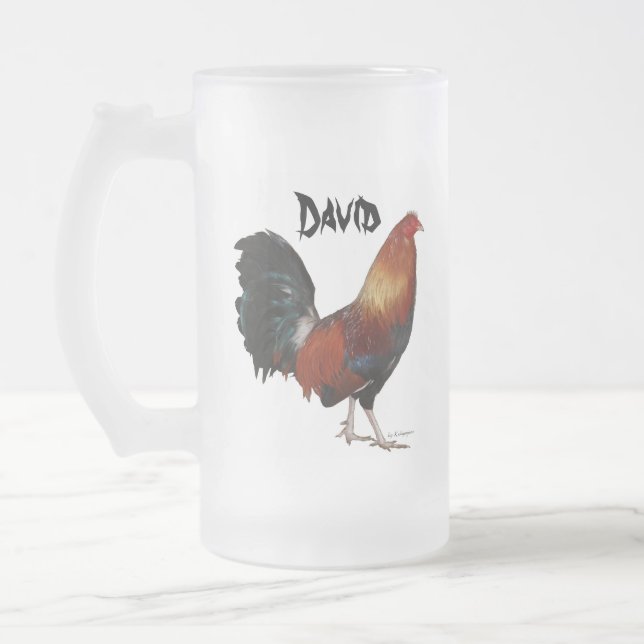 David Rooster Beer Mug (Left)