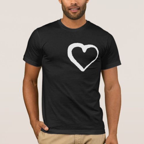 David Rose Inspired Spray Painted Heart Designer T_Shirt