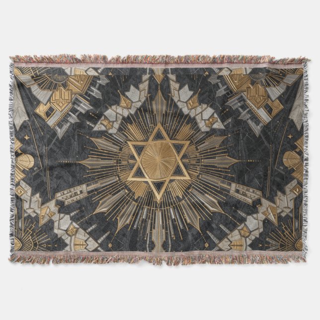 David Star Throw Blanket (Front)