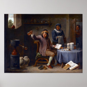 David Teniers II The Consultation Poster
