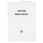 David Tennant Blank Card (Back)