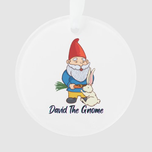 David The Gnome   Ornament
