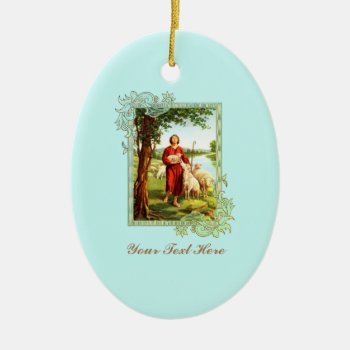 David The Shepherd Ceramic Ornament by justcrosses at Zazzle