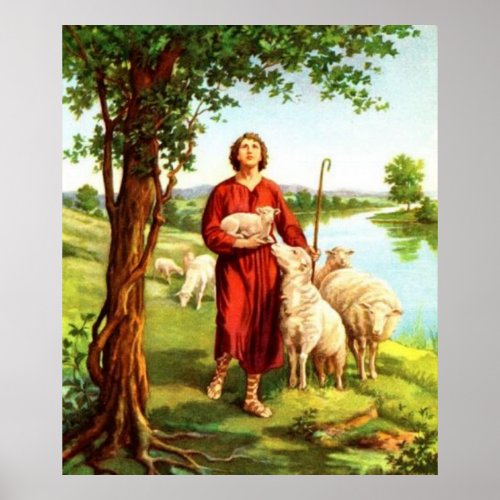 David The Shepherd Poster