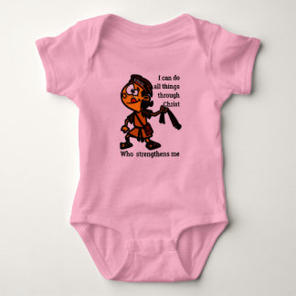 David With Slingshot Bible Story Hero Character  B Baby Bodysuit