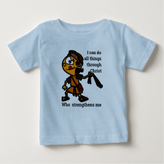 David With Slingshot Bible Story Hero Character Baby T-Shirt