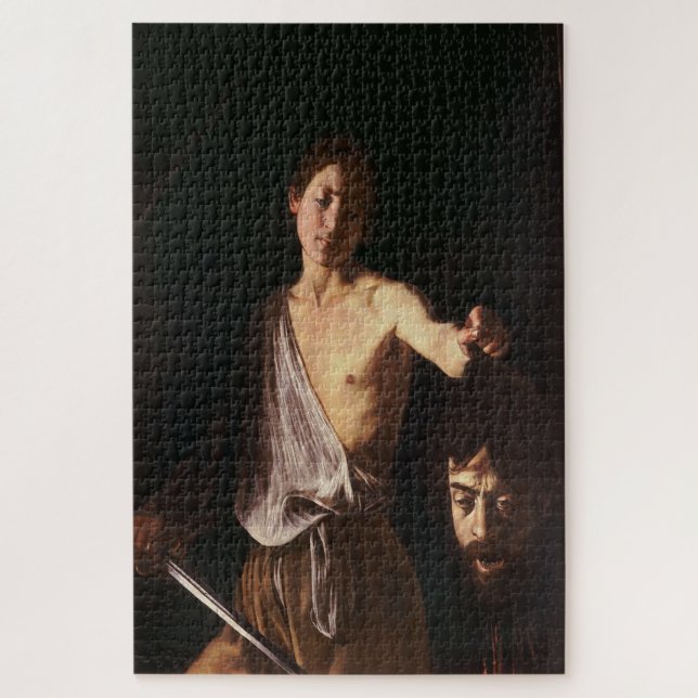 David with the Head of Goliath by Caravaggio Jigsaw Puzzle (Vertical)