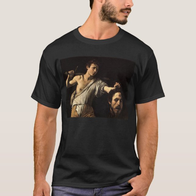 David with the Head of Goliath, Caravaggio T-Shirt (Front)