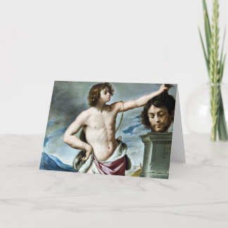 David With the Head of Goliath Fine Art Card