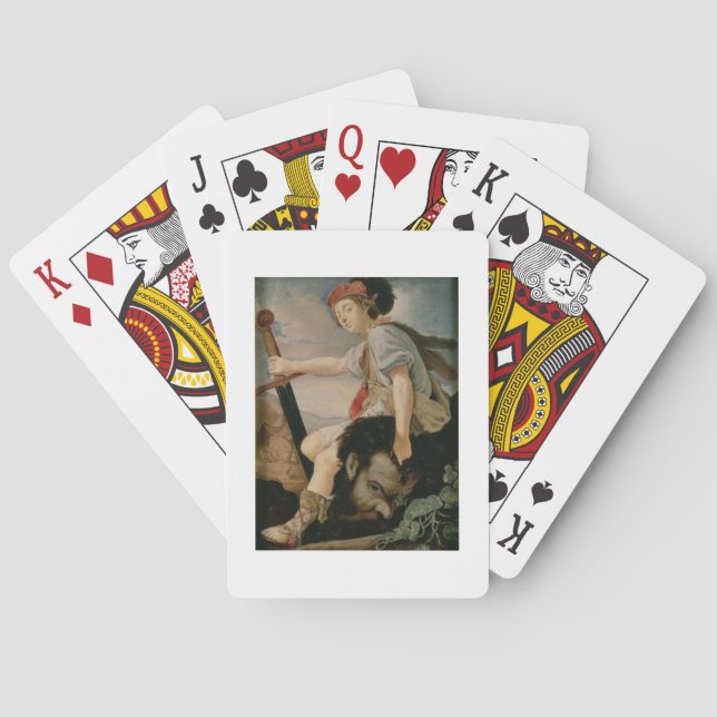 David with the Head of Goliath Poker Cards (Back)
