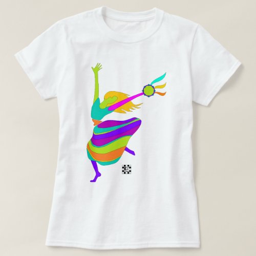 Davidic Dancer with Tambourine t_shirt