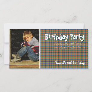 David's Birthday Party Photo   Scottish plaid