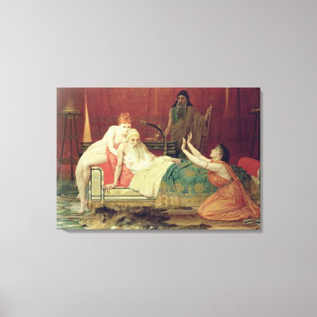 David's Promise to Bathsheba Canvas Print (Front)