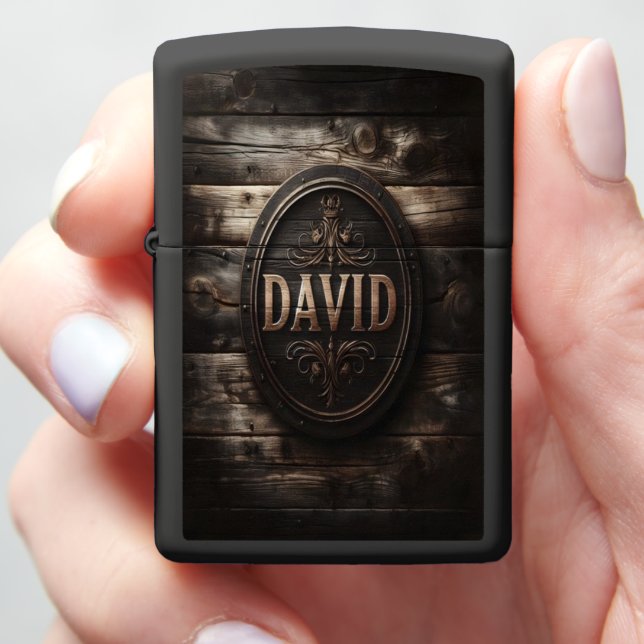 David's Royal Crest Zippo Lighter (In Hand)