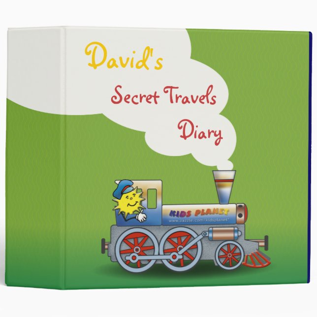 David's Secret Travels Diary - 2.0" Binder (Front/Spine)