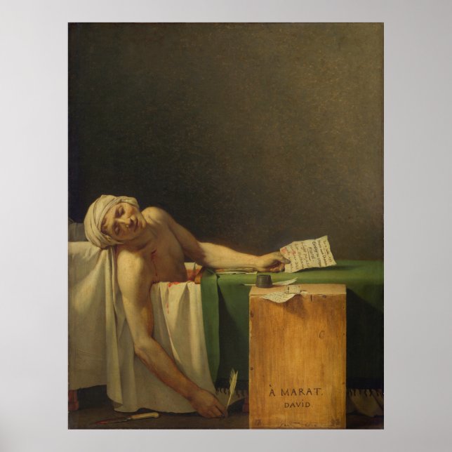 David's The Death of Marat Poster (Front)