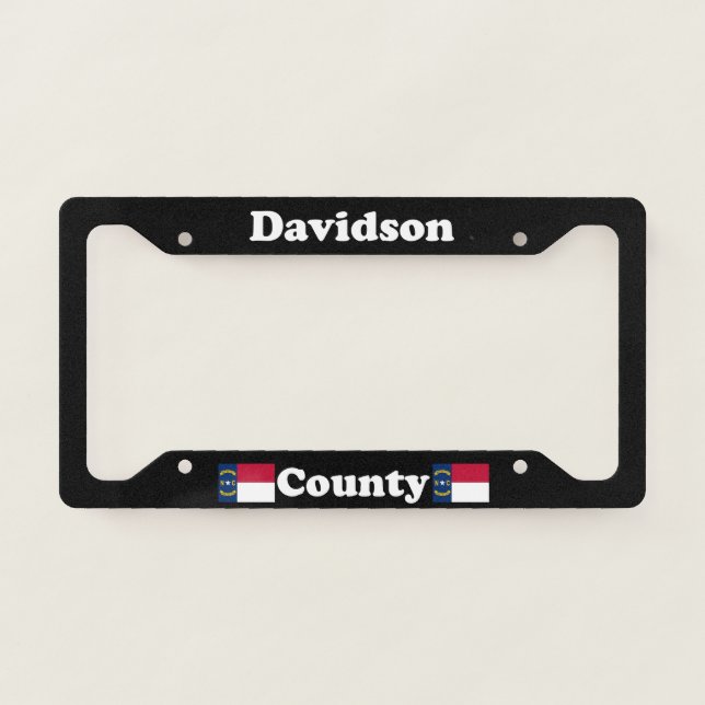 Davidson County North Carolina LPF License Plate Frame (Front)