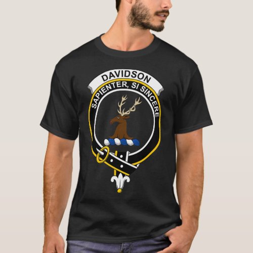 Davidson Crest Tartan Clan Scottish Clan 1 T_Shirt
