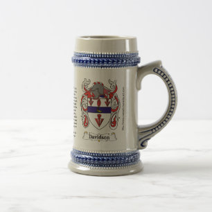 Davidson Family Coat of Arms on a Stein