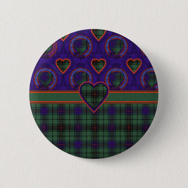 Davidson Scottish Tartan Button (Front)
