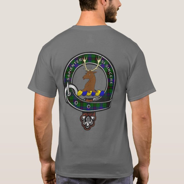 Davidson Tartan Clan Badge  T-Shirt (Back)