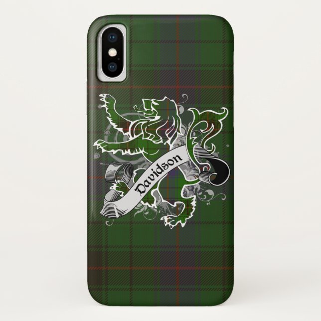 Davidson Tartan Lion Case-Mate iPhone Case (Back)