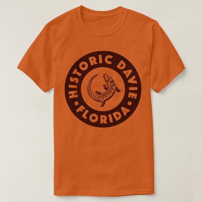 Davie Florida Circle Brown T-Shirt (Design Front)