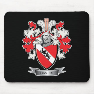Davies Family Crest Coat of Arms Mouse Pad