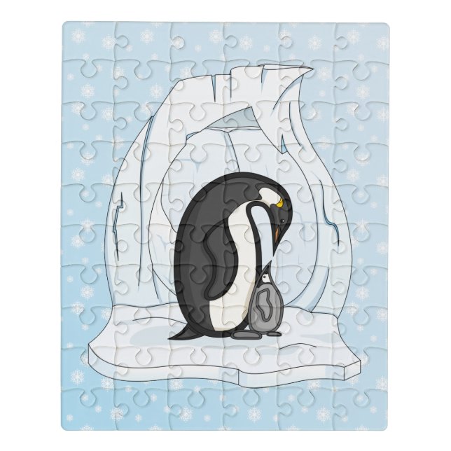 Davin and Annie the Penguins Acrylic Puzzle (Puzzle Vertical)