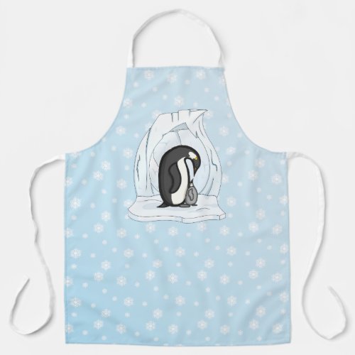 Davin and Annie the Penguins All_Over Print Apron
