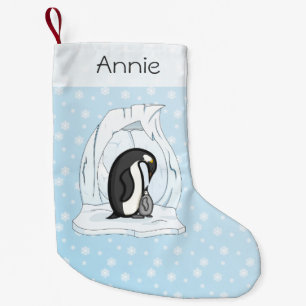 Davin and Annie the Penguins Custom Stocking