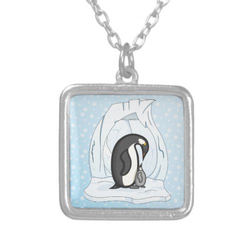 Davin and Annie the Penguins Necklace