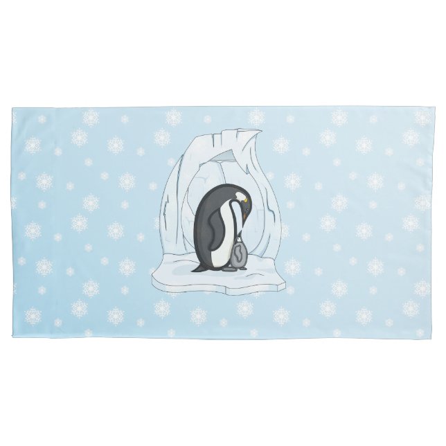 Davin and Annie the Penguins Pillow Case (Front)