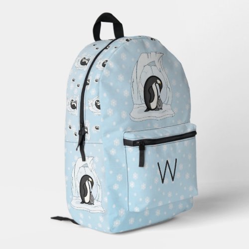 Davin and Annie the Penguins Printed Backpack