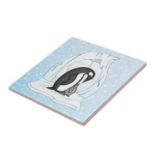 Davin and Annie the Penguins Tile
